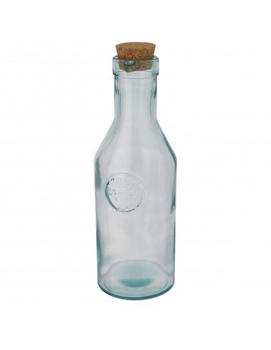 Fresqui recycled glass carafe with cork lid