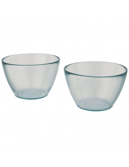 Cuenc 2-piece recycled glass bowl set