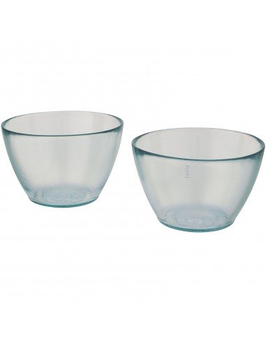 Cuenc 2-piece recycled glass bowl set
