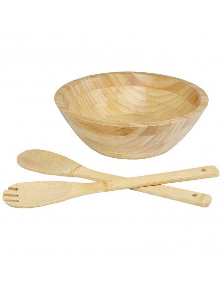 Argulls bamboo salad bowl and tools