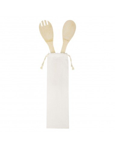 Endiv bamboo salad spoon and fork