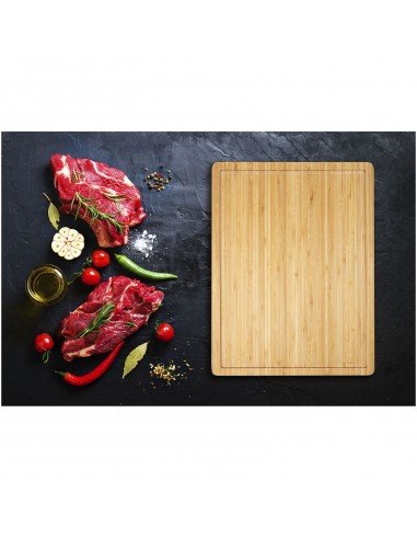 Fet bamboo steak cutting board