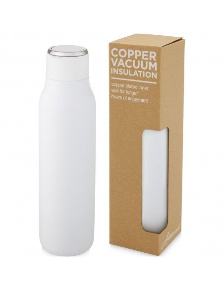 Marka 600 ml copper vacuum insulated bottle with metal loop