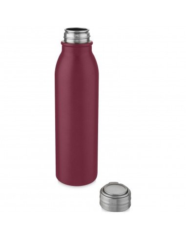 Harper 700 ml stainless steel sport bottle with metal loop