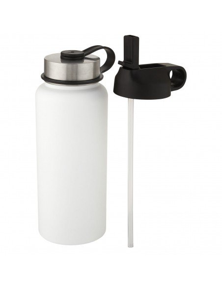 Supra 1 L copper vacuum insulated sport bottle with 2 lids