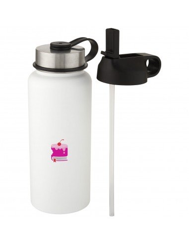 Supra 1 L copper vacuum insulated sport bottle with 2 lids