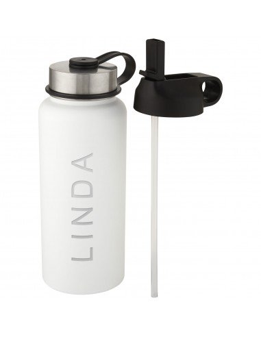 Supra 1 L copper vacuum insulated sport bottle with 2 lids