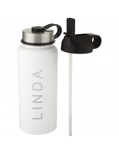 Supra 1 L copper vacuum insulated sport bottle with 2 lids