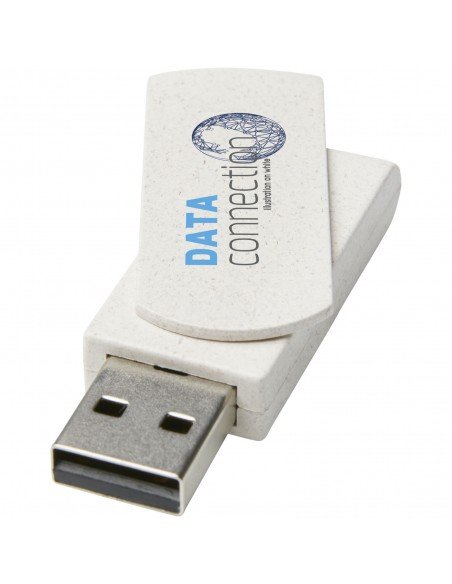 Rotate 16GB wheat straw USB flash drive