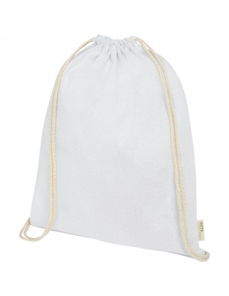 Orissa 140 g/m² GOTS organic cotton drawstring backpack