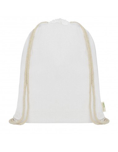 Orissa 140 g/m² GOTS organic cotton drawstring backpack