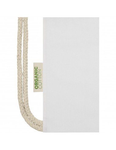Orissa 140 g/m² GOTS organic cotton drawstring backpack