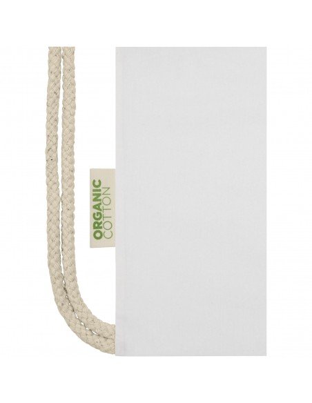 Orissa 140 g/m² GOTS organic cotton drawstring backpack
