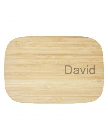 Tite stainless steel lunch box with bamboo lid