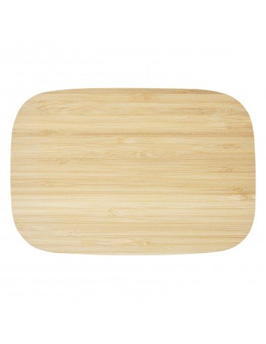 Tite stainless steel lunch box with bamboo lid