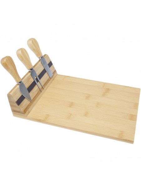 Mancheg bamboo magnetic cheese board and tools