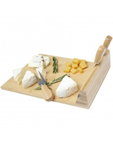Mancheg bamboo magnetic cheese board and tools