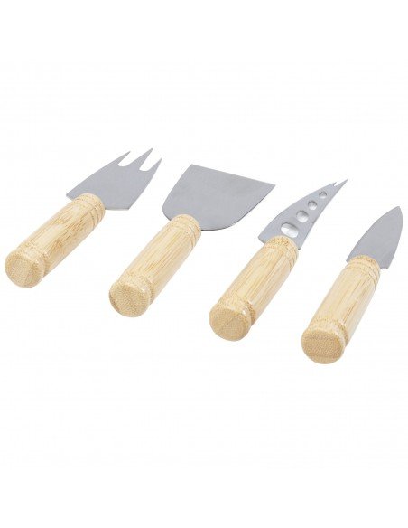 Cheds 4-piece bamboo cheese set