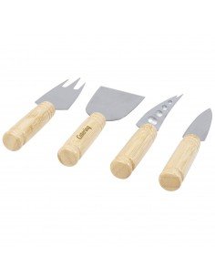 Cheds 4-piece bamboo cheese set 2