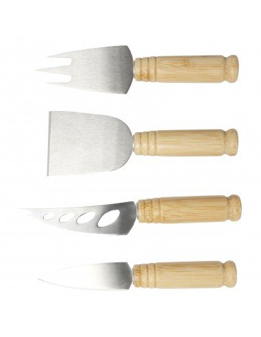 Cheds 4-piece bamboo cheese set