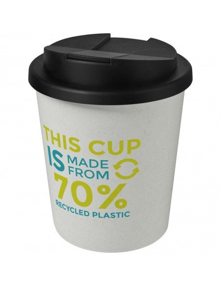 Americano® Espresso Eco 250 ml recycled tumbler with spill-proof lid
