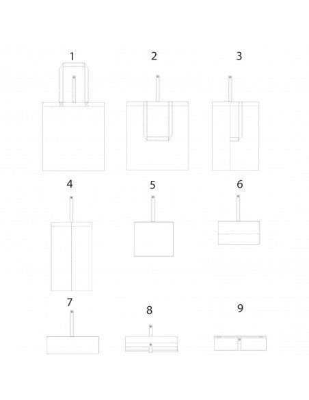 Nevada 100 g/m² cotton foldable tote bag