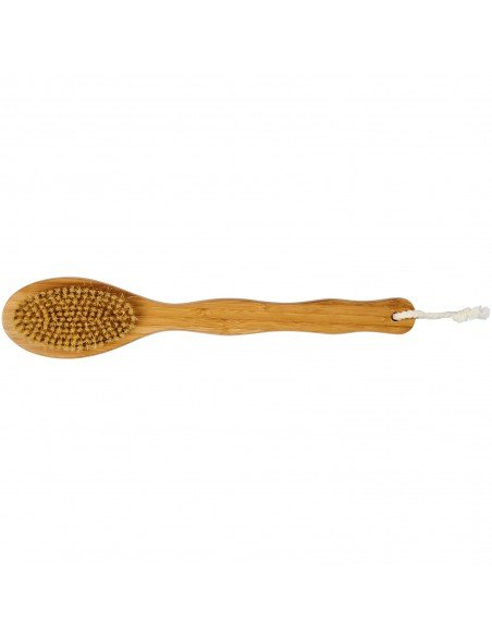 Orion 2-function bamboo shower brush and massager