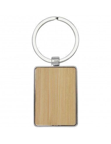 Neta bamboo rectangular keychain