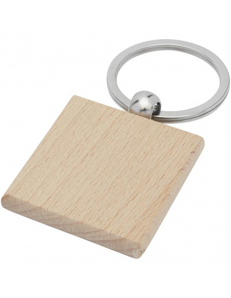 Gioia beech wood squared keychain