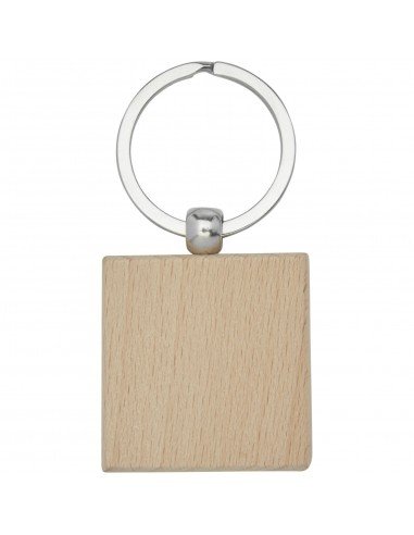 Gioia beech wood squared keychain
