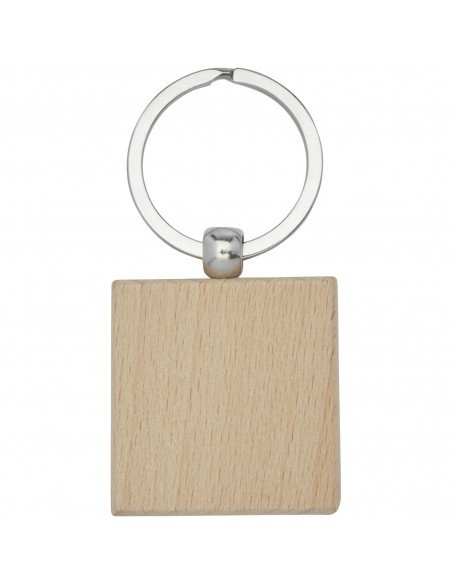Gioia beech wood squared keychain