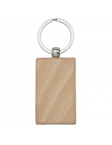 Gian beech wood rectangular keychain