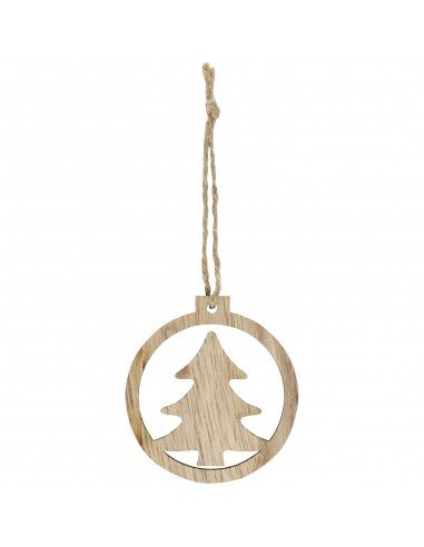 Natall wooden tree ornament