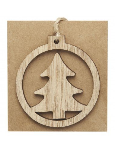 Natall wooden tree ornament