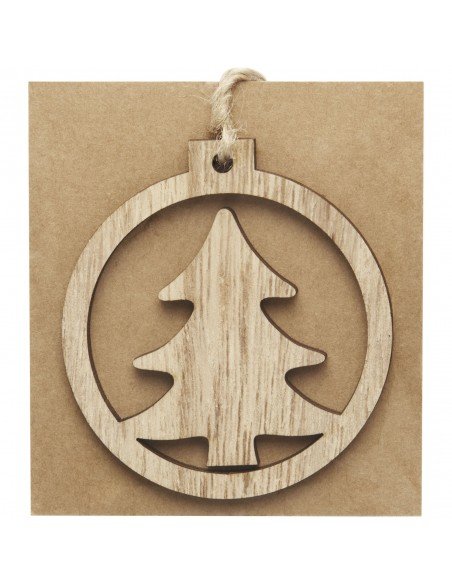 Natall wooden tree ornament