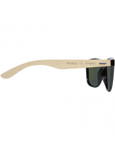 Taiyō rPET/bamboo mirrored polarized sunglasses in gift box