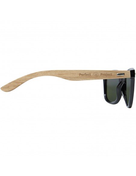 Hiru rPET/wood mirrored polarized sunglasses in gift box Hiru rPET/wood mirrored polarized sunglasses in gift box
