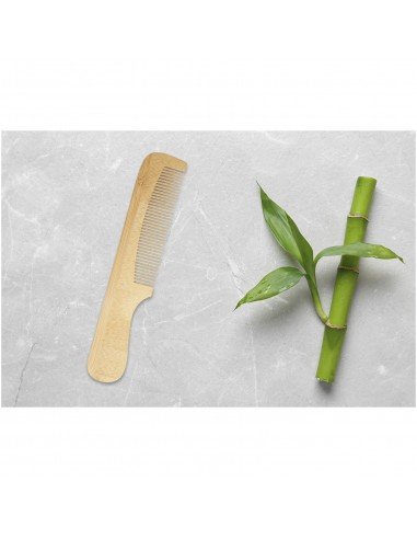 Heby bamboo comb with handle