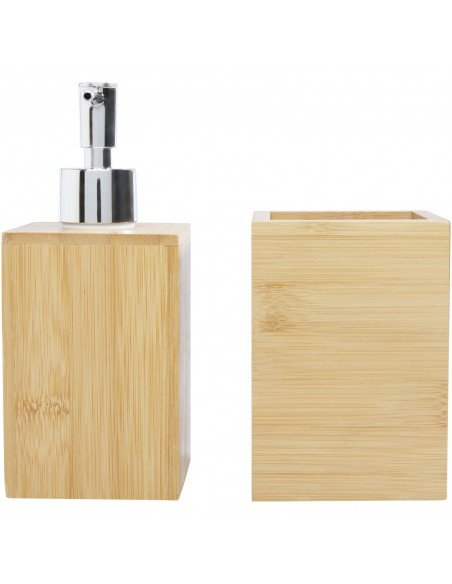 Hedon 3-piece bamboo bathroom set
