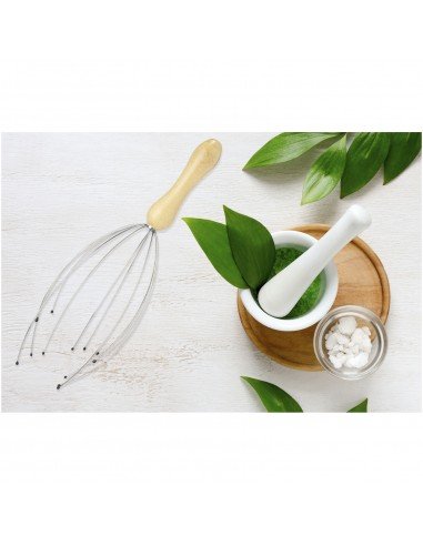 Hator bamboo head massager