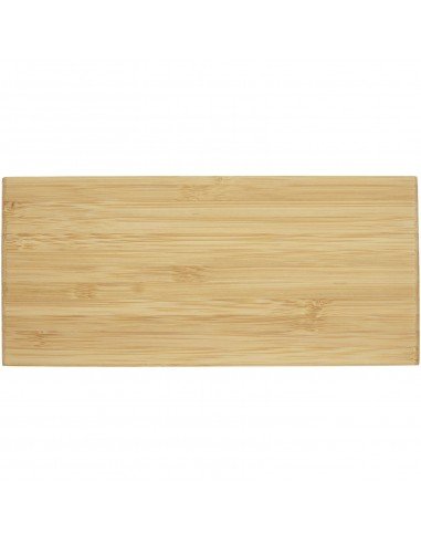 Minata bamboo wireless charger with clock