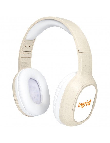 Riff wheat straw Bluetooth® headphones with microphone