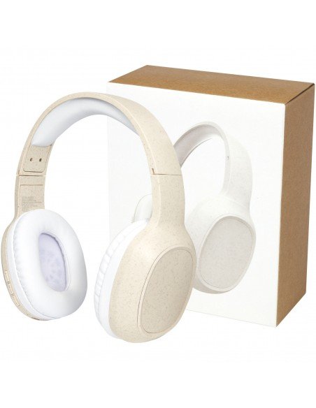 Riff wheat straw Bluetooth® headphones with microphone