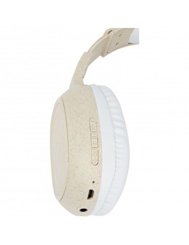 Riff wheat straw Bluetooth® headphones with microphone