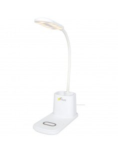 Bright desk lamp and organizer with wireless charger 2