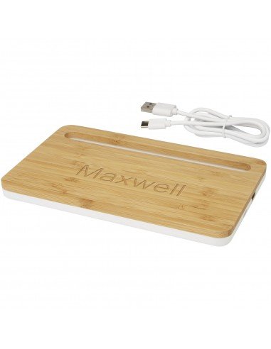 Medake 10W bamboo desktop wireless charger
