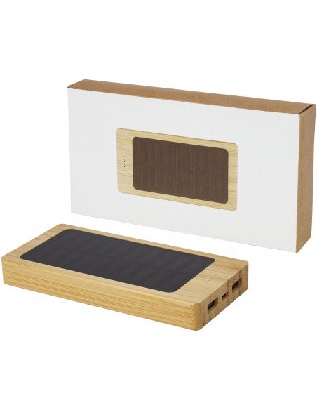 Alata 8000mAh bamboo solar power bank