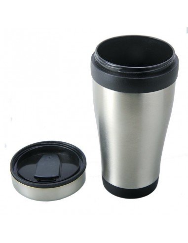 430 ml Boden insulated mug, black/silver