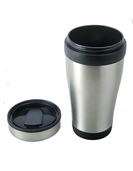 430 ml Boden insulated mug, black/silver