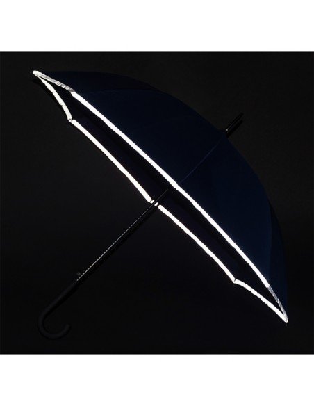 Refu umbrella with reflective tape, blue Refu umbrella with reflective tape, blue